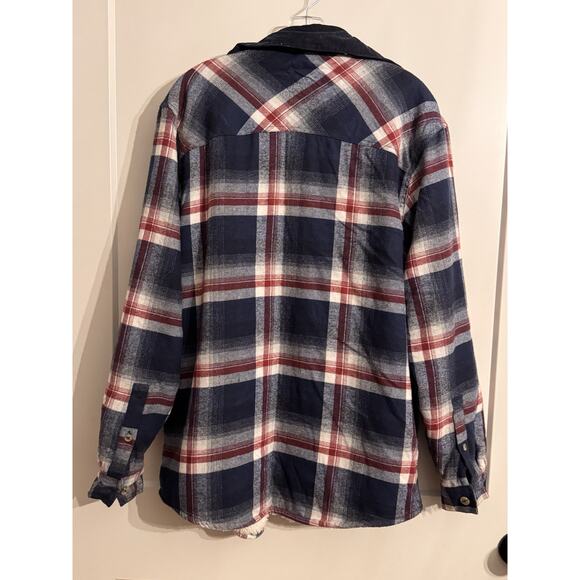 Buffalo David Bitton Jacket Shacket Sz M Plaid Lumberjack Outdoor Lined Workwear - Picture 6 of 12